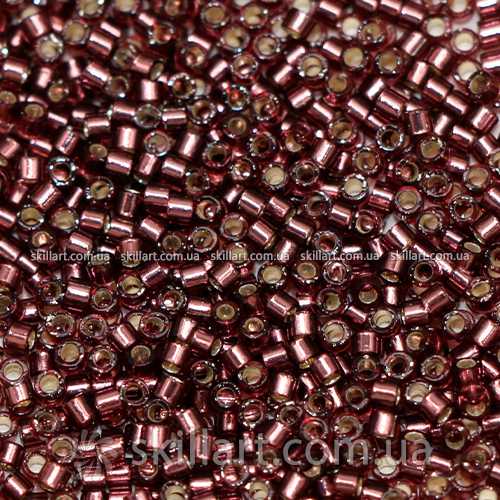 Бисер DB-1204 Miyuki Delica Beads 11/0 (блестящий, серо-вишневый)